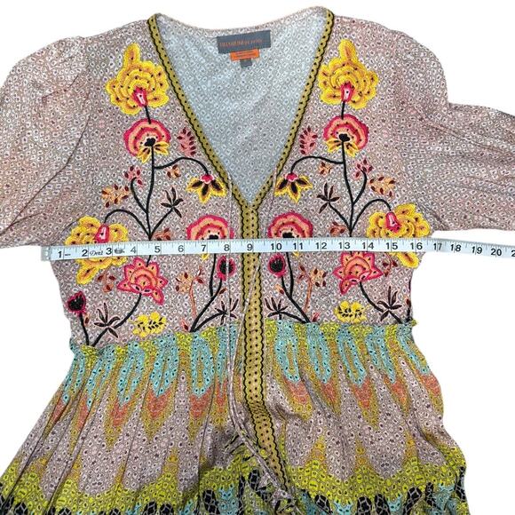 Bhanuni by Jyoti Giorgia Embroidered Maxi Dress - Anthropologie - Size 4 - Picture 7 of 7